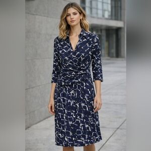 Luisa Spagnoli Printed Wrap Dress – Size L